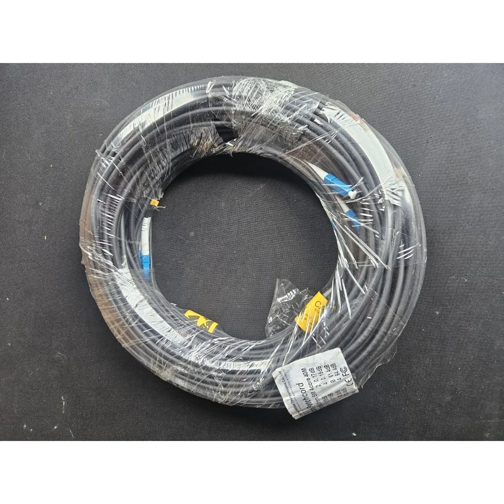 Jeirdus 40M 131FT 4 Core LC-LC Outdoor Singlemode Fiber Optic Cable 9/125